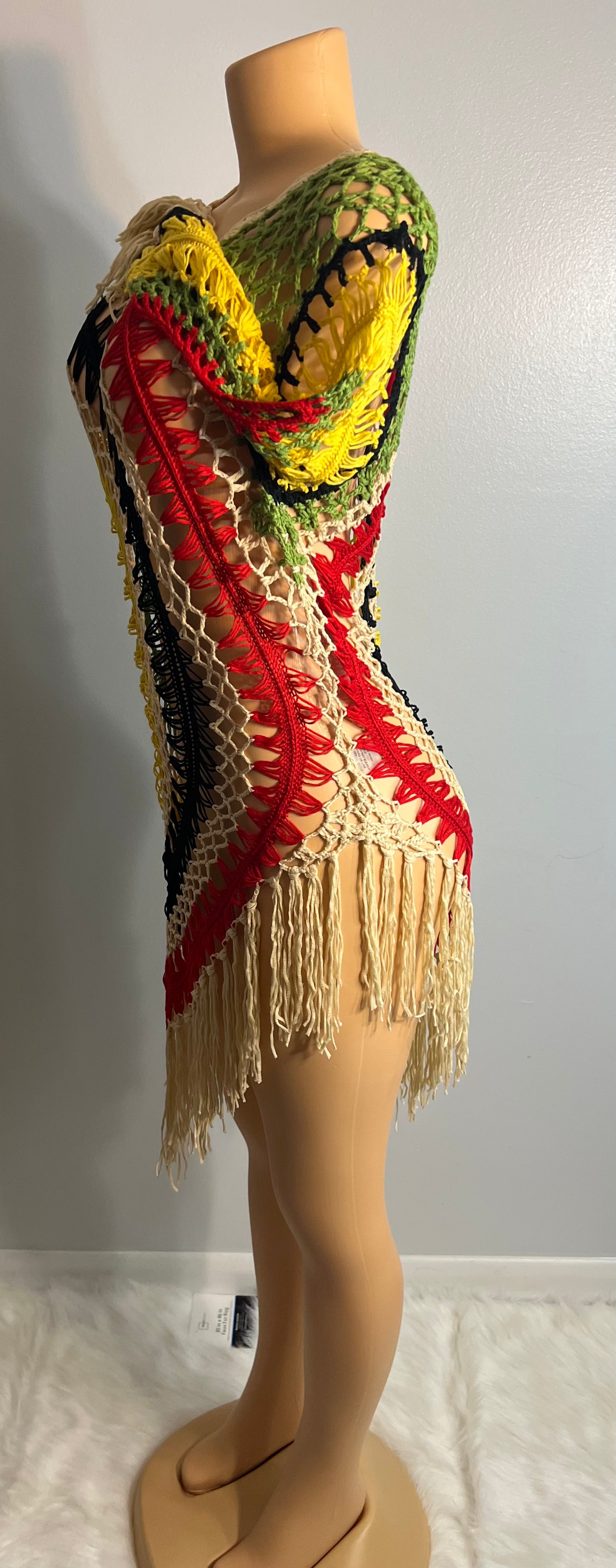 Jamaican sales crochet dress